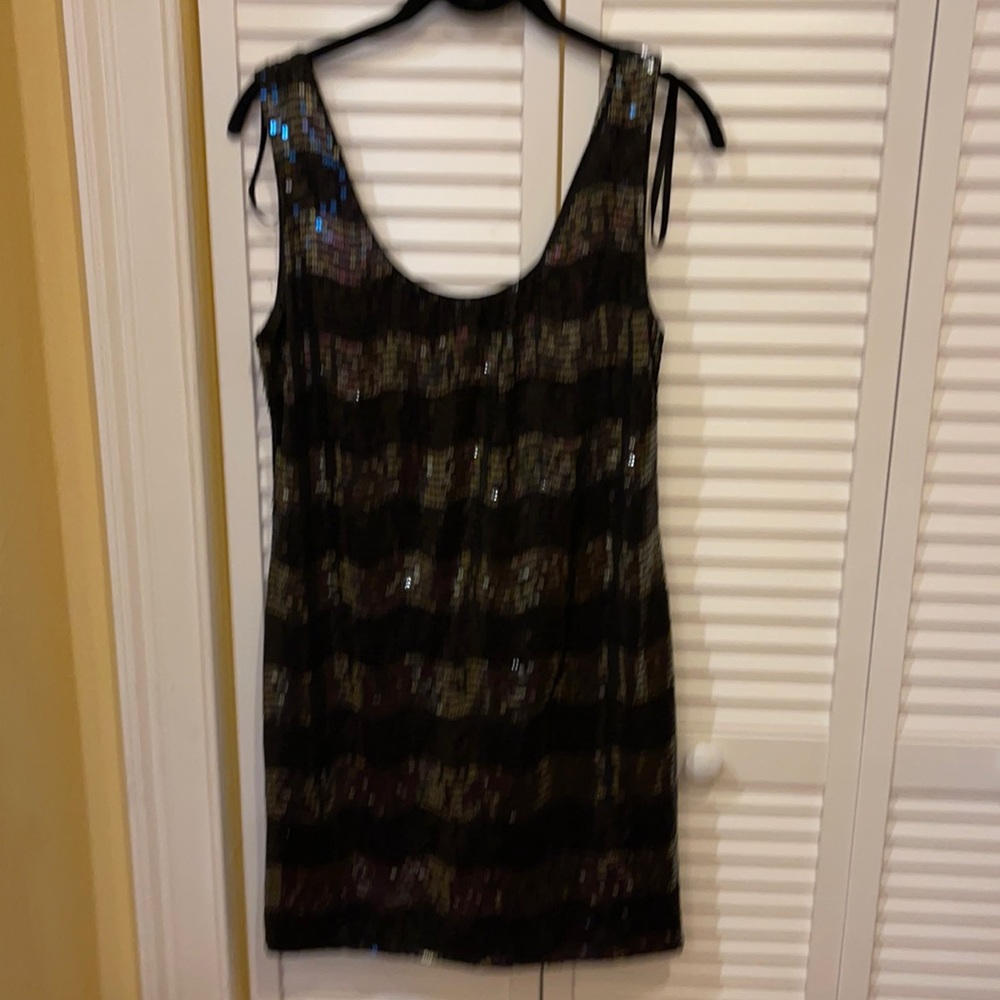 NWOT Charlotte Russe sequin dress. Size L striped
